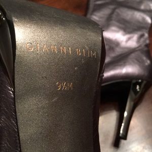 Gianni Bini Metallic Silver Boots